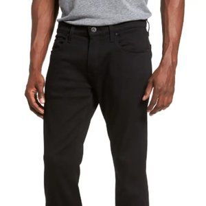 PAIGE Federal Slim Straight Leg Jeans (Black)